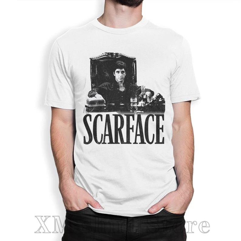

Scarface Tony Montana T-Shirt men funny print women tops tee Casual O-neck tshirts
