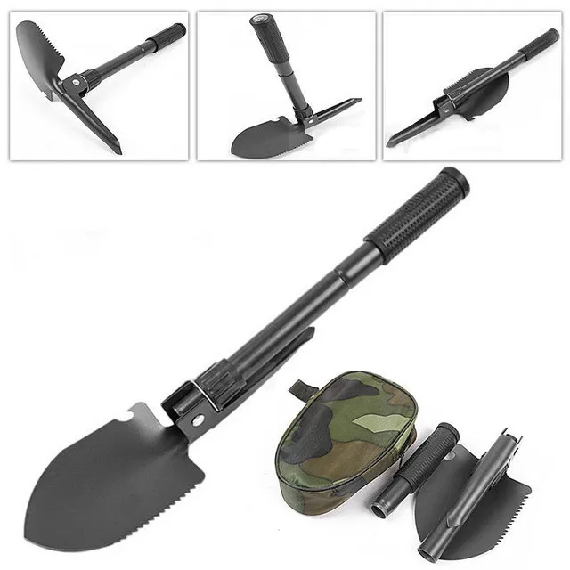 US $7.27 Multifunction Camping Portable Folding Survival Foldable Shovel Spade Emergency Garden Camping Hik