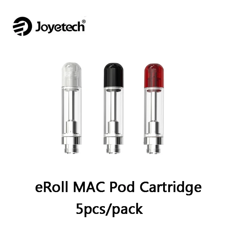 

Original Joyetech eRoll MACs Pod Cartridge 0.55ml with 1.2ohm coil fit for eRoll MAC Simple Kit / Advanced Kit 5pcs/pack