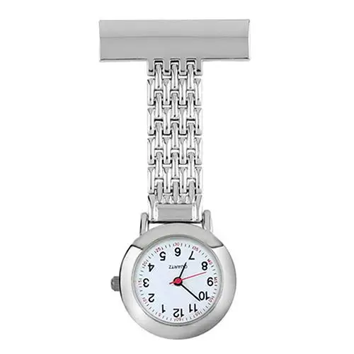 Unisex Stainless Steel Pendant Quartz Nurse Doctor Brooch Pocket Fob Watch | Наручные часы