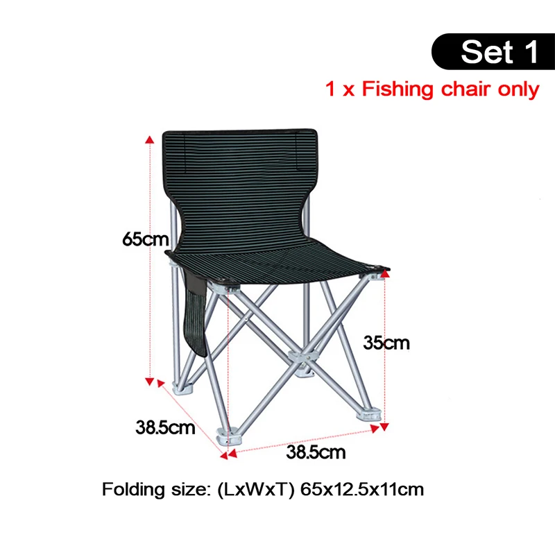 Открытый светильник складной кемпинг рыбалка стул Портативный пляжные Сад Открытый Отдых Досуг кресло для пикника, пляжа, набор инструментов - Цвет: Style 1