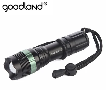 

Goodland Q5 LED Flashlight Torch Light Lamp Zoomable 3-Mode Lanterna LED Linternas 2000lm Powerful Aluminum LED Flash Light SA9