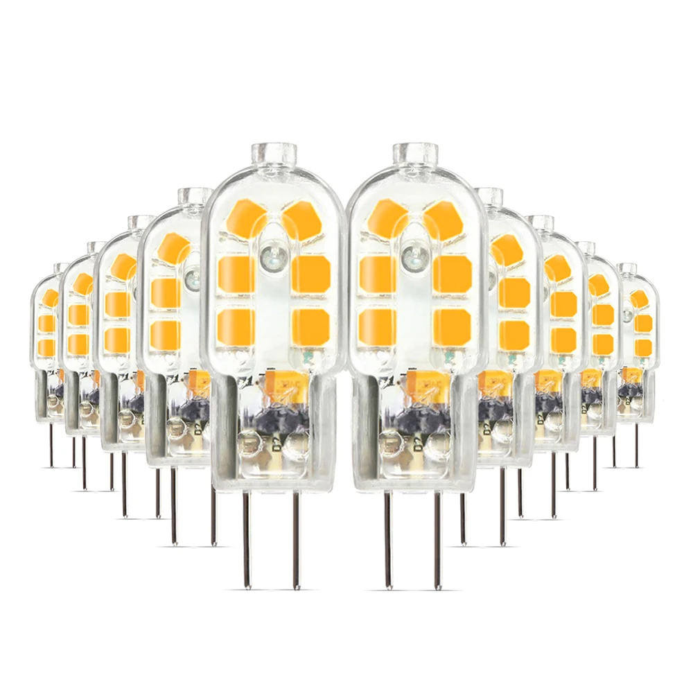 Review Top YWXLight 10pcs G4 LED Mini Lamp 3W LED Bulb AC/DC 12V SMD2835 Spotlight Chandelier High Quality Lig