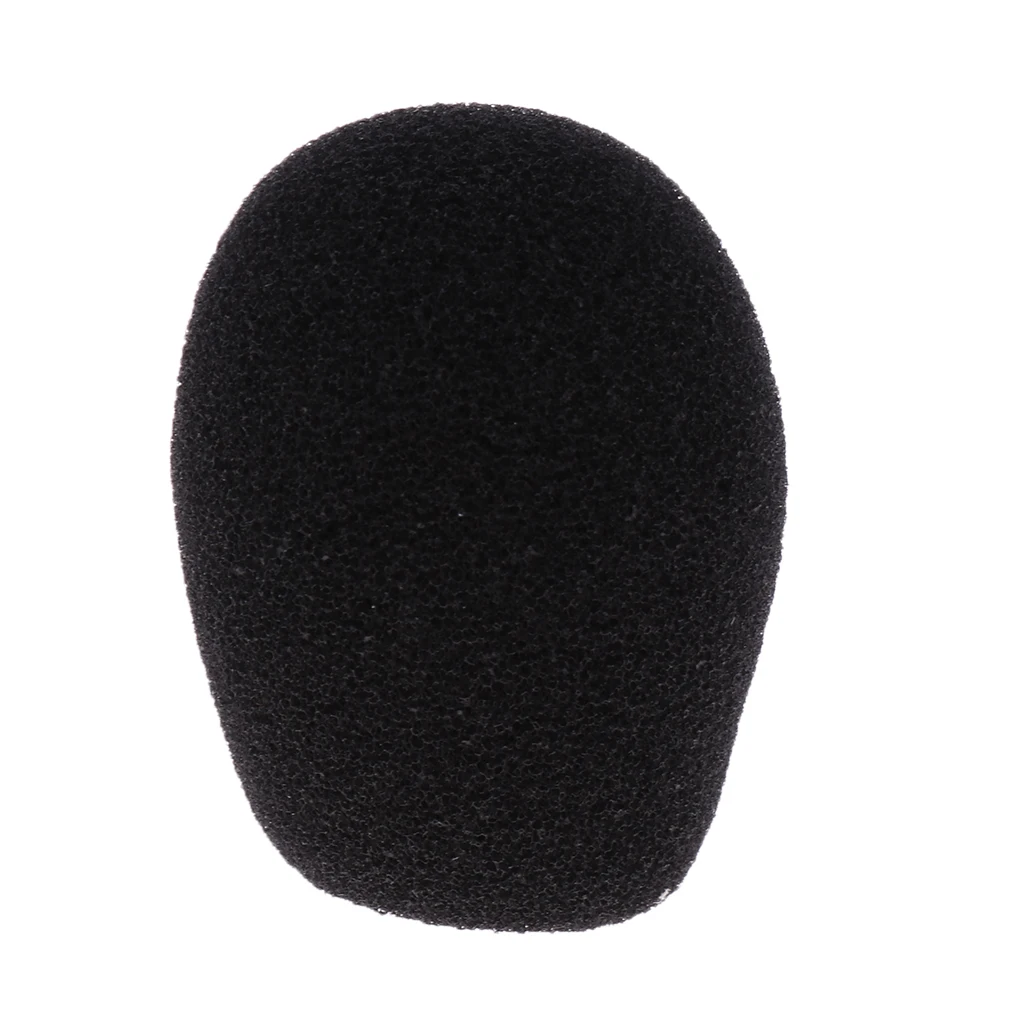 5 Pieces Black Microphone Mic Sponge Windshields Wind Muffs Covers for Meeting Conference Gooseneck Microphone Parts