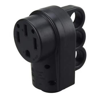 

[Nema 14-50R] 50 Amp Heavy Duty RV EV Replacement Socket, Nema 14-50R Female, 50AMP Replacement Power Assembly plug