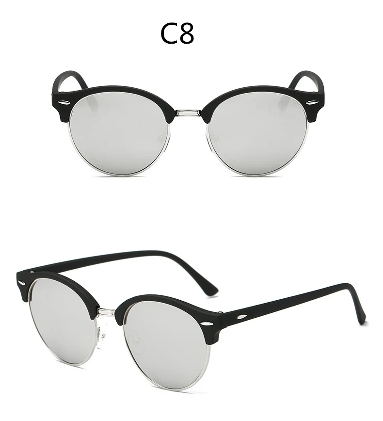 ASOUZ 2019 new round men's sunglasses UV400 fashion brand ladies glasses classic retro popular designer design driving sunglasses (10)