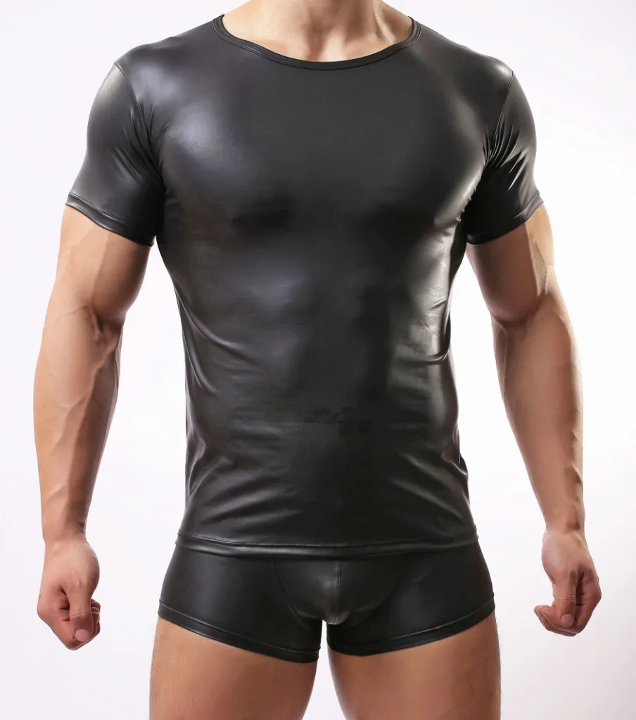 Us Men Fashion Coat Of Paint Short Sleeves Imitation Leather Tight T Shirt Men Sexy Gay O Neck Bar Stage Show Clothes Shapewear T Shirt Men Men T Shirtcoat Men Aliexpress Us Men Fashion Coat Of Paint Short Sleeves Imitation Leather Tight T Shirt Men Sexy Gay O Neck Bar Stage Show Clothes Shapewear T Shirt Men Men T Shirtcoat Men Aliexpress