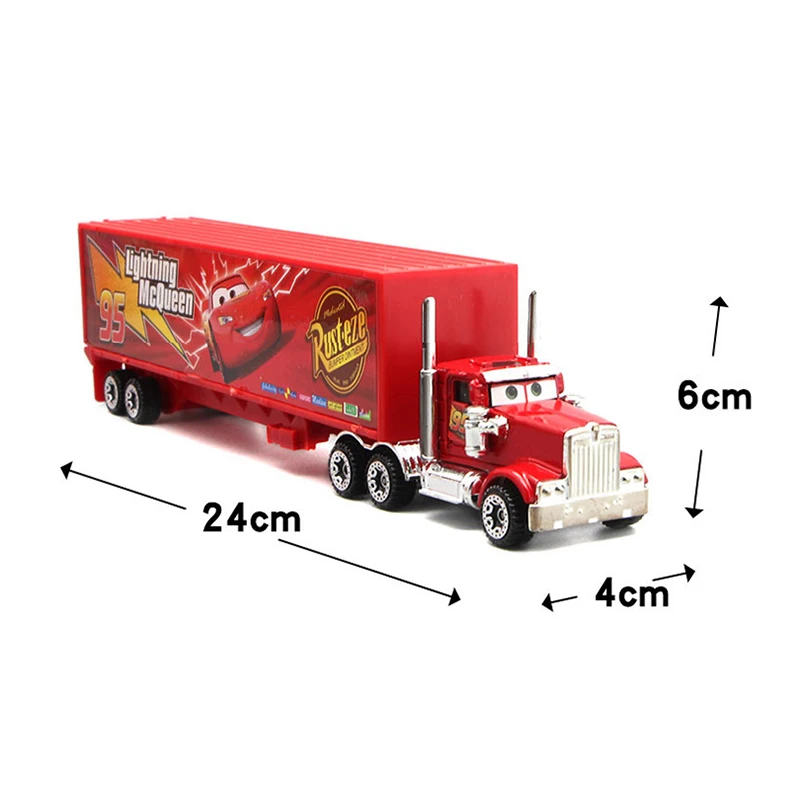 Disney Pixar Cars 3 металлический грузовик Hauler с 6 маленькими автомобилями disney Cars 3 металлический сплав Jackson Storm McQueen Рождественский подарок на день рождения