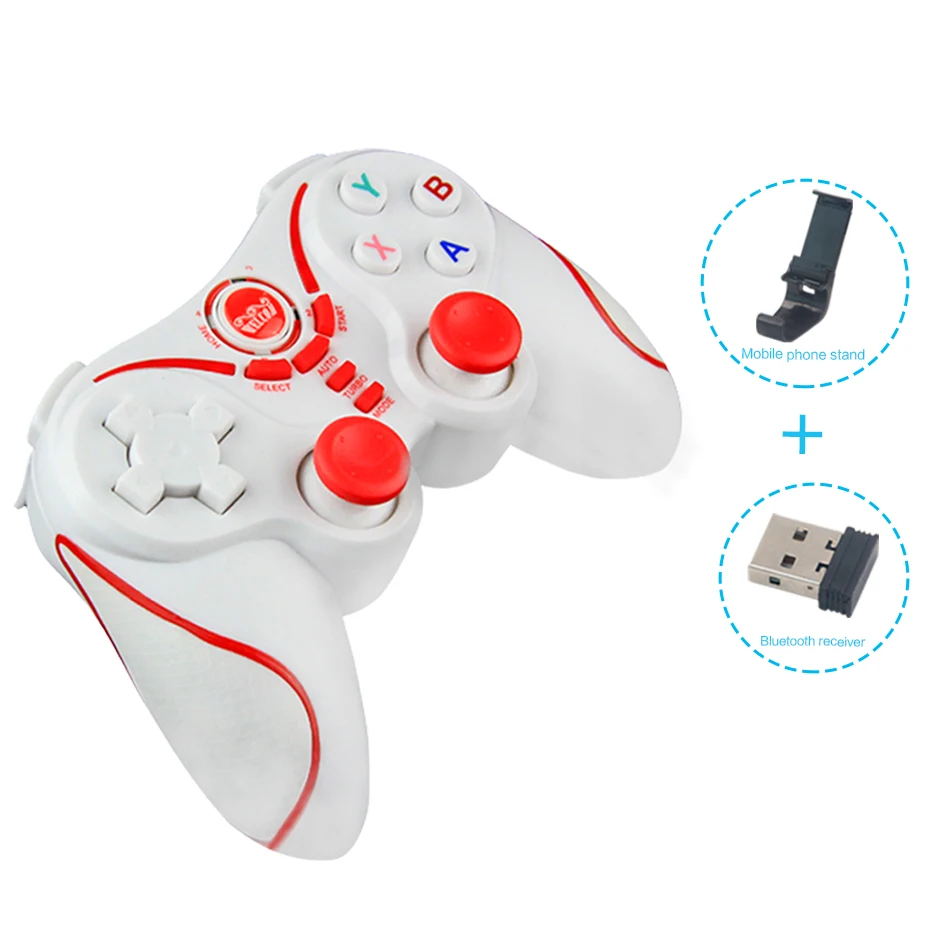 Kopen Draadloze Bluetooth Controllers Gamepad voor PS 3 Smartphone Controller Gaming Joystick Voor PS 3 Smart TV TV Box Android iphone PC