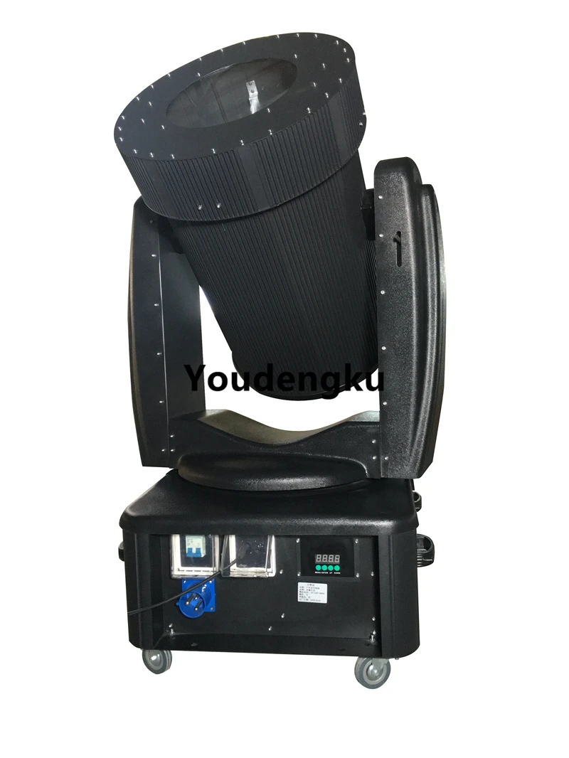

Free shipping with flighctase 7000W powerfull outdoor xenon sky search light sky beam light moving head sky tracker