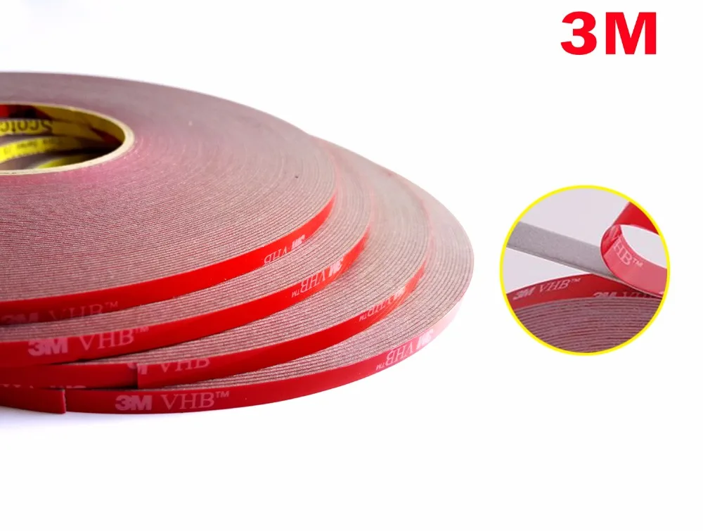 

5mm*33Meters 3M VHB Double Sided Adhesive Acrylic Foam Tape for Car Automobile, Metal Panel