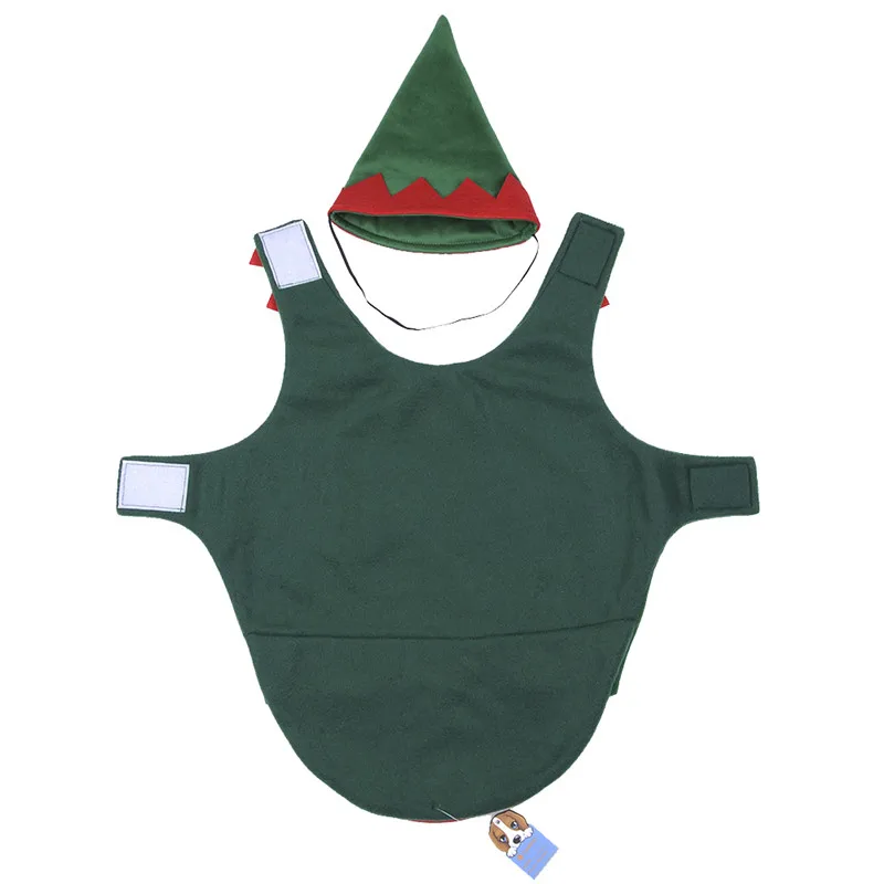 1 комплект домашних животных собака Рождественский костюм клоуна зеленый милый Собачка Щенок Хэллоуин куртки для вечеринок пальто с капюшоном одежда костюм капитана