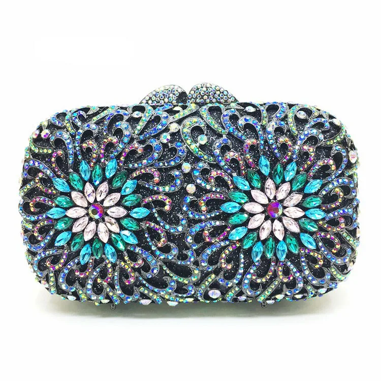 New Style Crystal Makeup Bag Women Handbag Luxury Rhinestone Evening