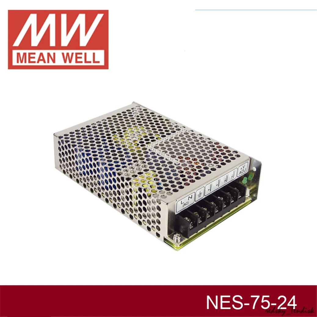 3,28) Meanwell 75W источник питания LRS-75-24V 5V 12V 15V 36V 48V 1,6/2,1/3.2A 5/6/14A DC дисплей светодиодный светильник монитор полосы NES/RS/EDR