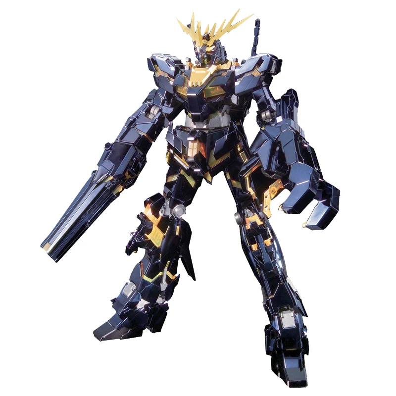 Bandai 1/100 MG RX 0 единорог Gundam 02 Banshee титановая отделка набор моделей фигурки