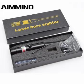 

Laser Boresighter Red Dot Laser Sight with On/Off Knob 8 Expandable Adapters Hunting Outdoor Equipment