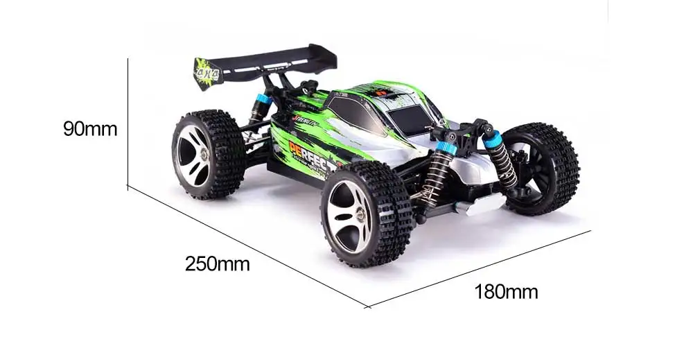 Wltoys A959-A 2,4G 1/18 4WD 35 км/ч гоночный автомобиль Высокая скорость ударопрочный внедорожник RC автомобиль игрушки подарок