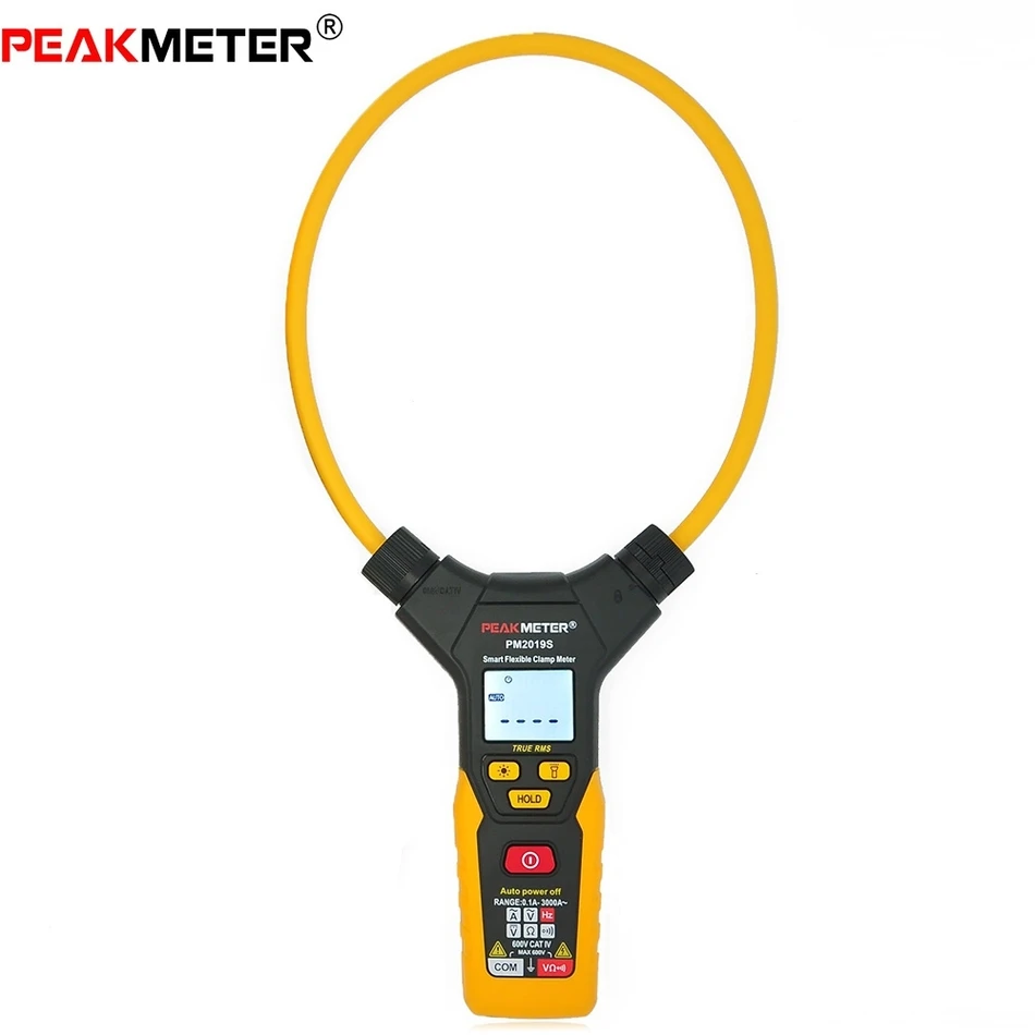

PEAKMETER PM2019S Mini Digital Multimeter Handheld Flexible Clamp Meter AC Current Resistance Frequency profession Multi tester