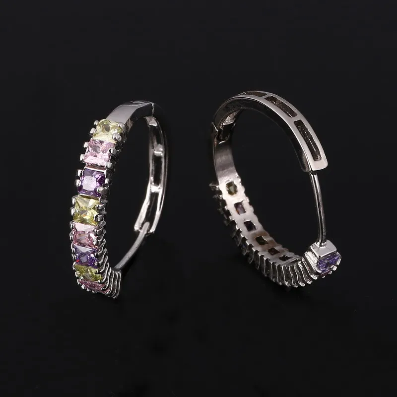 Женские маленькие серьги гвоздики ZOSHI роскошные яркие с кристаллами модные