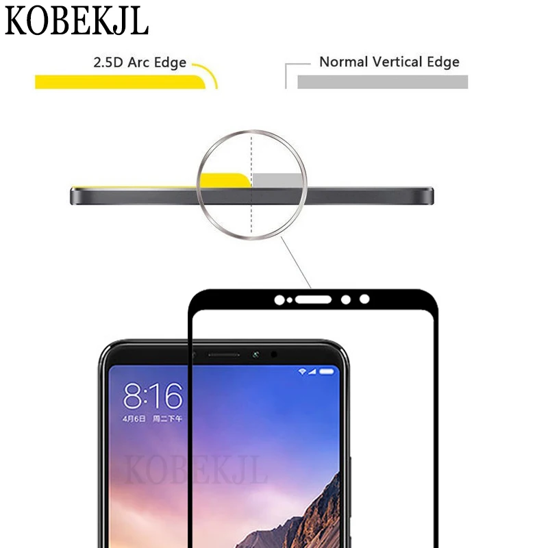 Xiaomi Mi Max 3 закаленное стекло Xiaomi Mi Max 3 протектор экрана Xiaomi Mi Max 3 Max3 глобальная версия полное покрытие защитное стекло