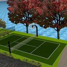 Спорт используется гарантия качества Искусственный рулонный газон для теннисного корта