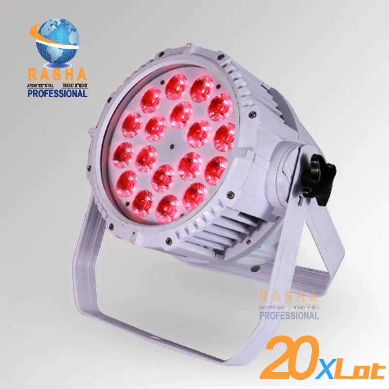 

20X LOT IP65 Waterproof 18pcs*18W 6in1 RGBAW+UV LED Par Light,Outdoor LED Par Light For Stage Party Event Disco Light