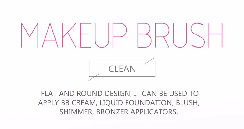 LOVE ALPHA Foundation Brush Gold Black White Powder Single Brush Explosion Models Chubby Pier Powder Brush Face Makeup Tools (2)