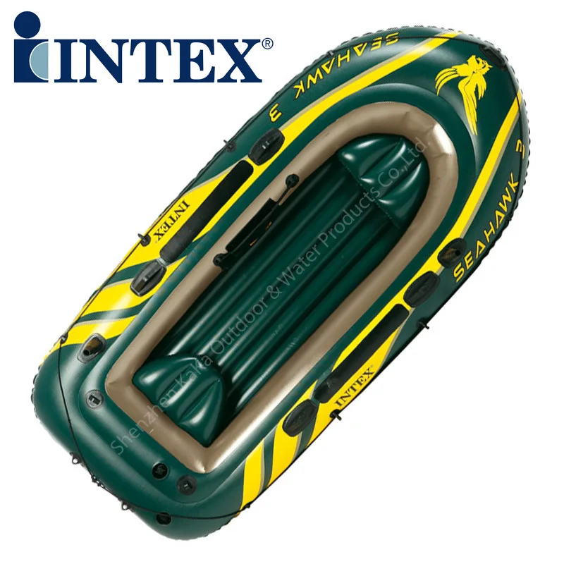 Intex seahawk 3 человек ПВХ надувная лодка 295*137*43 см алюминиевое весло ручной насос boston