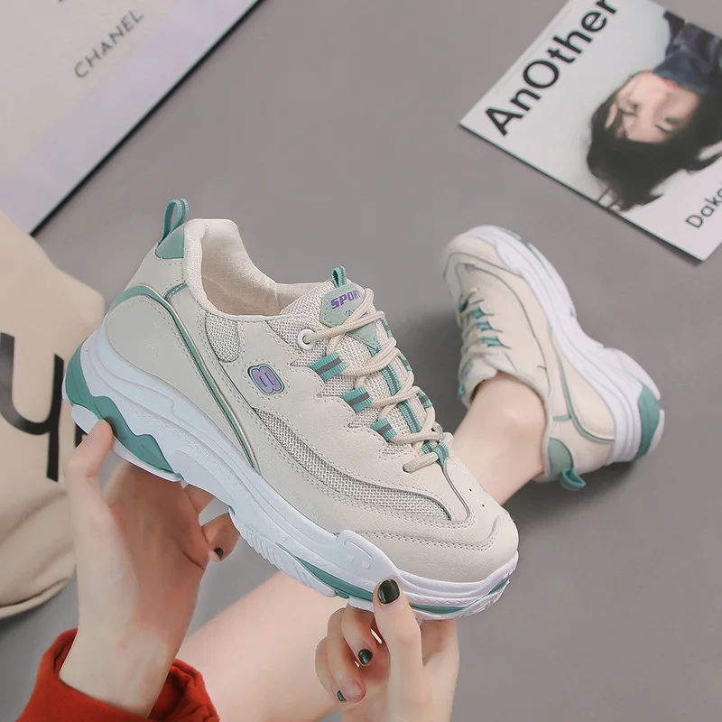 2019 новые весенние кроссовки Harajuku Ins Super Fire обувь старая Женская Студенческая Ulzzang |