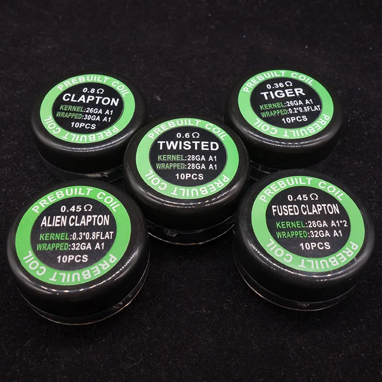 Buy 5box/lot premade coil alien clapton 0.45ohm tiger