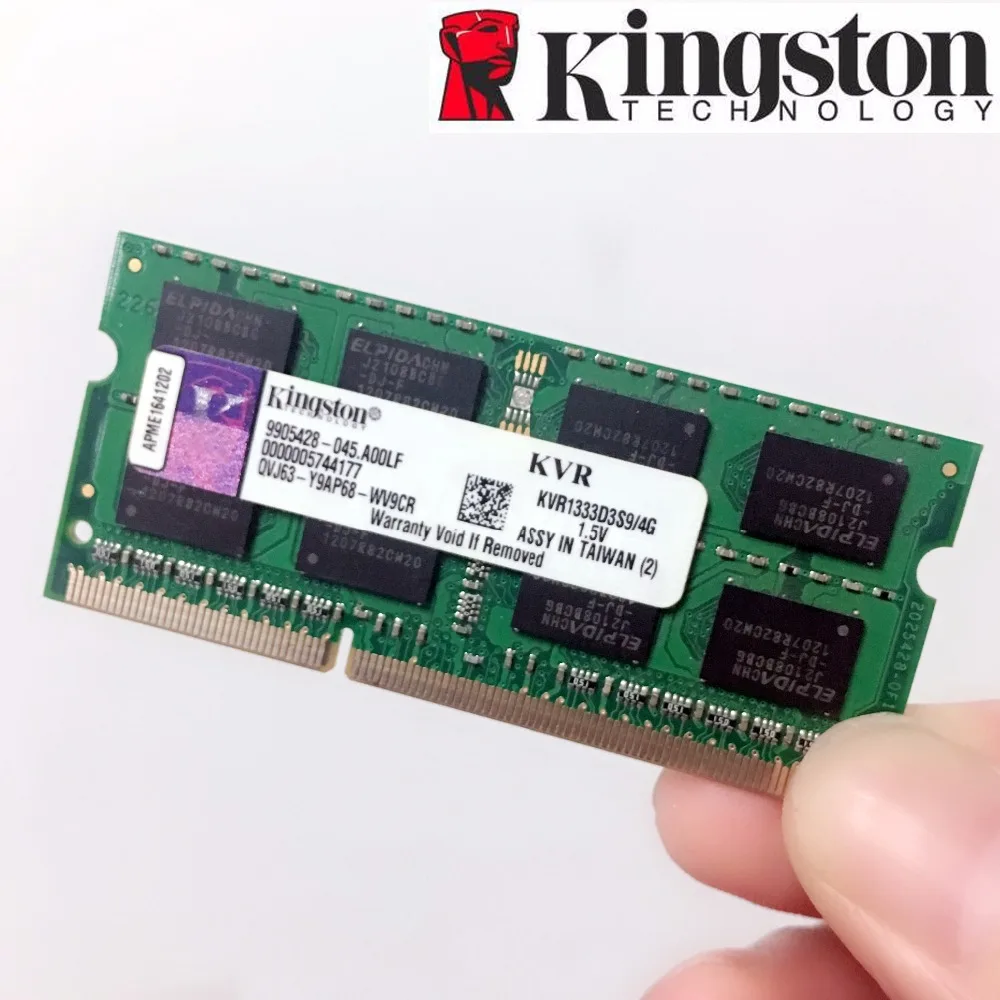 Оперативная память Kingston модуль памяти ноутбук 4 ГБ 2 8 PC3 PC3L DDR3 1333 1600 МГц 10600 12800