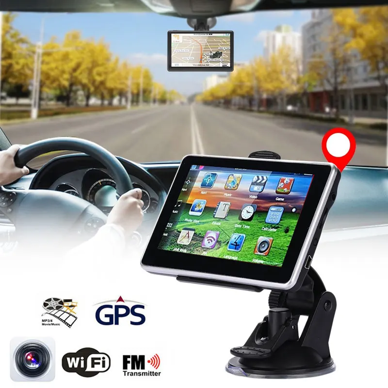 GPS навигатор Автомобильный Универсальный 8 + 4 3 дюйма FM|GPS для транспорта| |