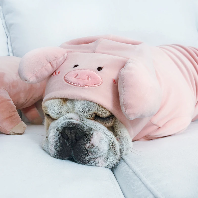 Одежда для собак розовая свинка