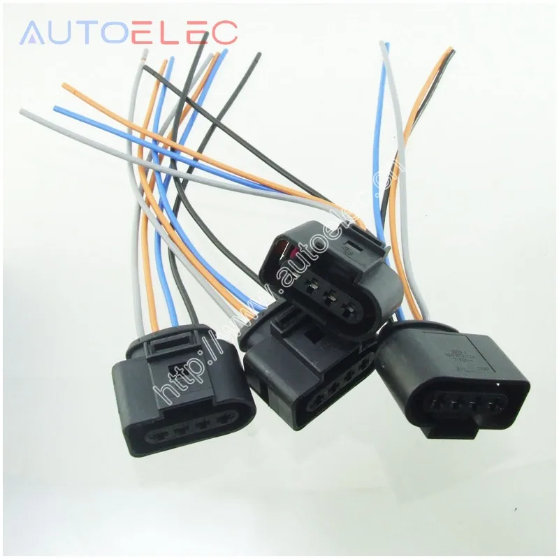 

Set 4 Ignition Coil 4 Pin 1J0973724 Connector Repair Kit 1J0 973 724 for A4 A6 rs4 rs6 a8 VW Passat audi Adapter Wiring harness