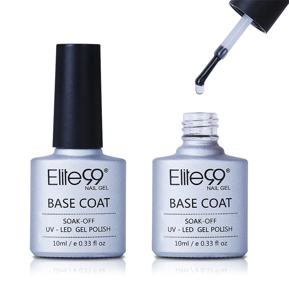 Elite99 Base and Top Coat Gel Nail Polish UV 10ml Transparent Soak Off Primer Gel Polish Gel Lacquer Nail Art Manicure Primer