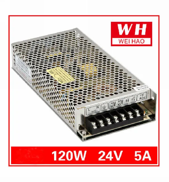 

CNC 24V 5A Regulated Switching Power Supply AC 220V to DC24V 120W/DC24V/5A