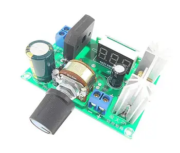 

LM317 power board module 2A with digital voltage display 317 regulator board regulator board module