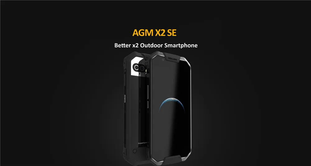 AGM X2 ЕС/SE смартфон LTE Android7.0 6 GB 64 GB IP68 Водонепроницаемый 5," Octa Core 6000 mAh Поддержка NFC GPS OTG Мобильный телефон