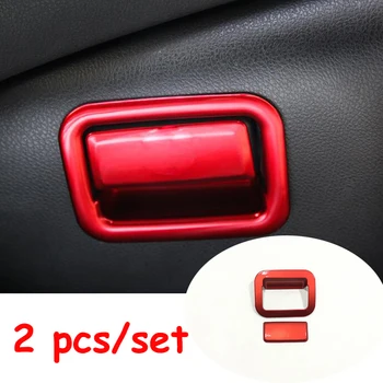 

ABS Plastic For Toyota Camry 2018 2019 Car copilot glove Box handle bowl Cover Trim sticker Car styling accessories 2pcs
