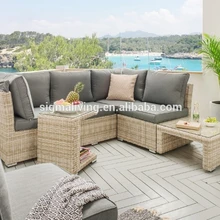 Стиль элегантная садовая мебель Наборы сидений из ротанга диван для продажи