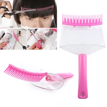 

Hot Selling Hair Trimmer Fringe Cut Tool Hair Cutting Comb for Layers Styling Salon Comb Clip Level Ruler Lady Hair Accessories