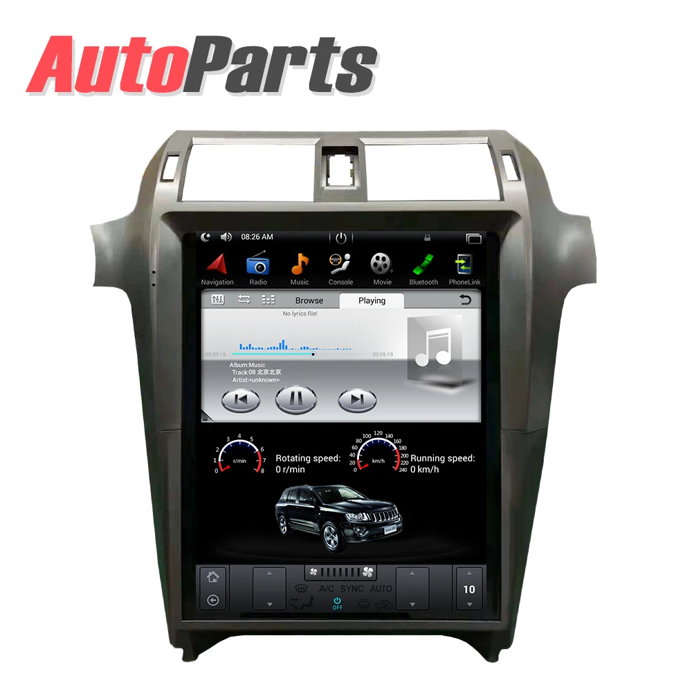 Clearance Android Tesla style Car DVD Player GPS Navigation For Lexus GX400 GX460 2016 2017 2018 head unit multimedia radio tape recorder 1