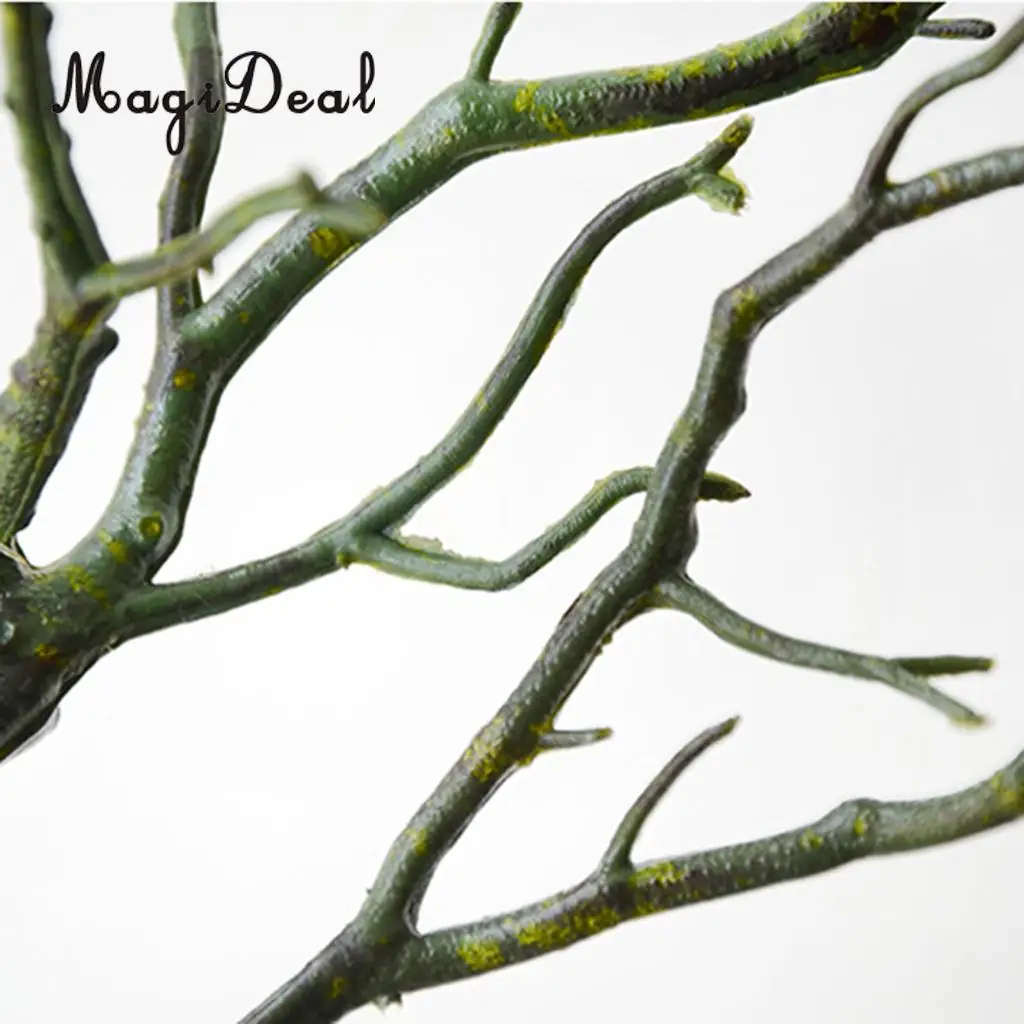 PACK 2PCS Modern Art Decor Dried Tree Branches Plastic Plant Twig for Home Garden Floral Decor