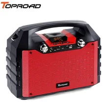 TOPROAD 40 Вт большая мощность Bluetooth динамик Портативный беспроводной стерео бас динамик s поддержка дистанционное управление FM радио микрофон TF AUX USB