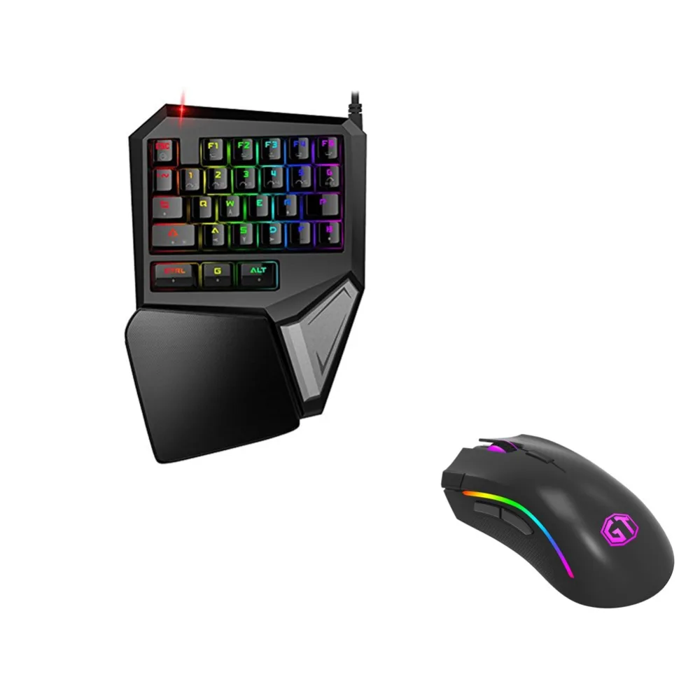 Механическая игровая клавиатура и мышь T9 Plus RGB Игровая 4000 DPI USB Проводная M625|wired