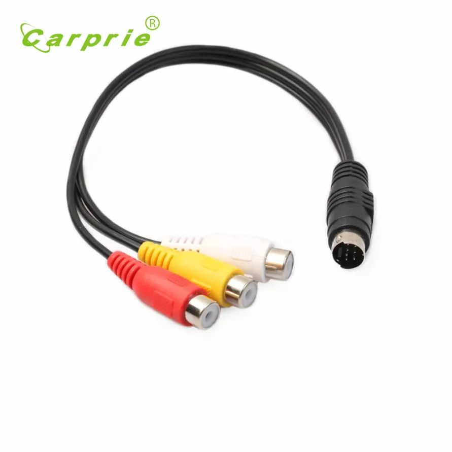 

Carprie New S Video 7 Pin To 3 RCA Female RGB Component Cable Adapter For DVD/TV/HDTV/VCR's Hot 17Jun22 Dropshipping