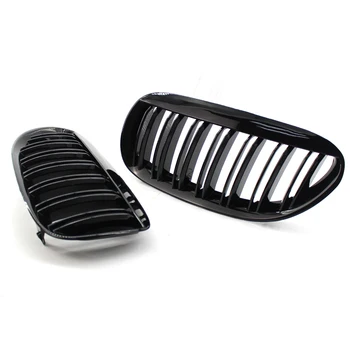 

Shiny Black Front Grille For BMW E63 E64 LCI M6 Style 630 635 645 650