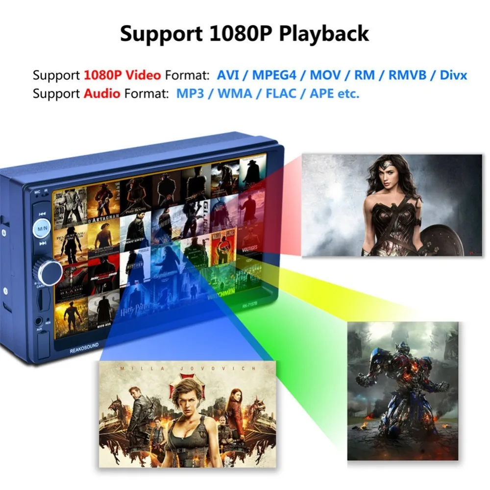 TOPSOURCE 7157B 7 inch Bluetooth Audio Touch Screen Car Radio Rds Car Audio Stereo Car MP4 MP5 Player USB Support for SD/MMC TOPSOURCE 7157B 7 inch Bluetooth Audio Touch Screen Car Radio Rds Car Audio Stereo Car MP4 MP5 Player USB Support for SD/MMC