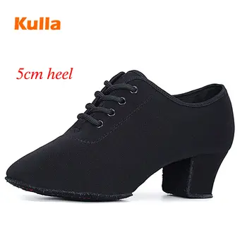 

Woman's Latin Dance Shoes Square Heels 3cm/5cm Girls Tango/Salsa Teacher Practice Dancing Shoes Size 34-41 Soft Sole Wholesale