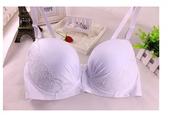 

Solid plus size 40-48 Large coverage vestido lingerie bra women sexy lace bralette youn girl bras solid push up befree bts B2-